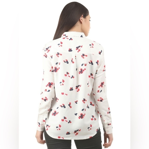 H&M Silky Soft Long Sleeve Collared Button Up Shirt Blouse Size 14 - Picture 4 of 16